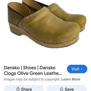 Dansko Sage Leather Clogs